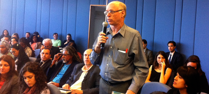 Rubens Born, do FBOMS – Fórum Brasileiro de ONGs e Movimentos Sociais para o Meio Ambiente.